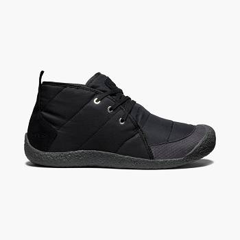 KEEN Howser Quilted - Cierne Chukka Cizmy Damske, KEEN530